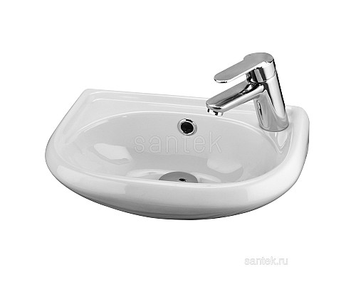 Полукруглая раковина Santek Бриз 40 1WH110445 отверстие под смеситель справа