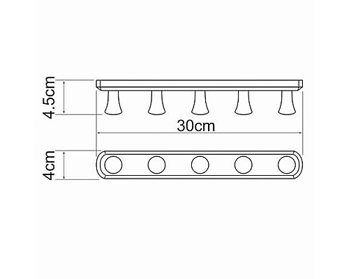 Кронштейн настенный WasserKRAFT K-1075