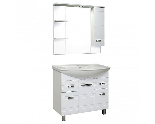 Зеркальный шкаф Runo Турин 85 УТ000002105 правый