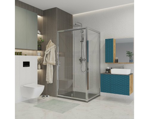 Душевая дверь Niagara Nova 110 NG-63-11A профиль Хром стекло прозрачное
