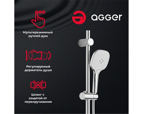 Душевая система Agger A2695000 Хром