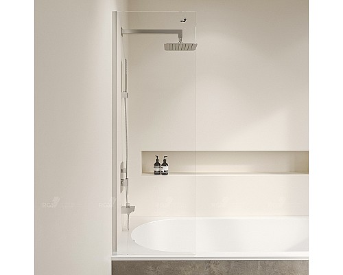 Шторка на ванну RGW Screens SC-056 30х150 351105630-11 профиль Хром стекло прозрачное