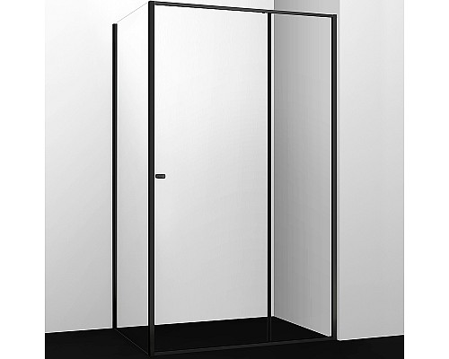 Душевой уголок WasserKRAFT Dill 140x80 61S35 профиль Черный матовый стекло прозрачное