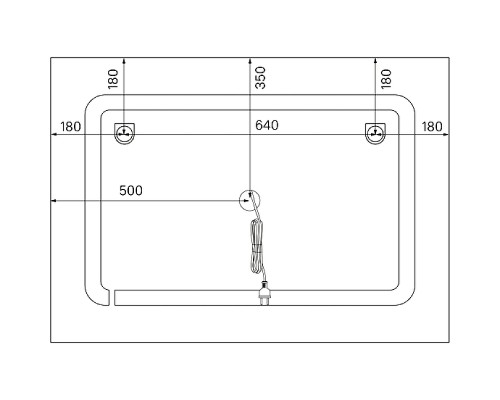 Зеркало Iddis Zodiac 100 ZOD10T0i98 с подсветкой с подогревом Белое