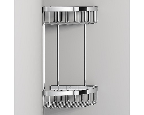 Полка корзина AM.PM Sense L A7452200 угловая Хром Полка корзина AM.PM Sense L A7452200 угловая Хром