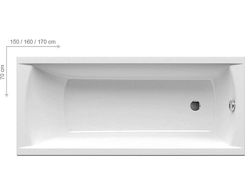 Акриловая ванна Ravak CLASSIC C541000000 170x70 N белая