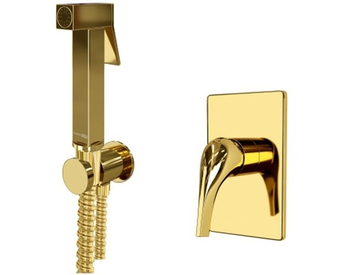 Гигиенический душ со смесителем WasserKRAFT А71097 Золото