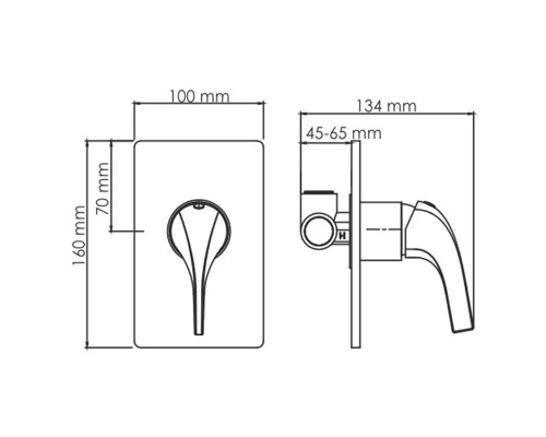 Гигиенический душ со смесителем WasserKRAFT А71097 Золото