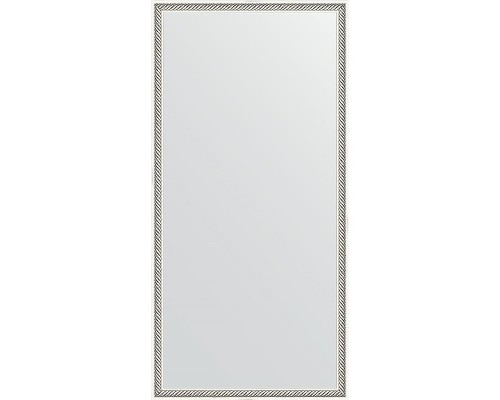 Зеркало Evoform Definite 98х48 BY 0691 в багетной раме - Витое серебро 28 мм