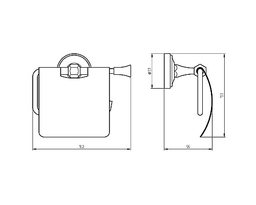 Держатель туалетной бумаги Migliore Fortuna 27694 с крышкой Золото