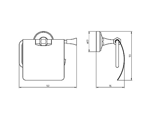Держатель туалетной бумаги Migliore Fortuna 27694 с крышкой Золото
