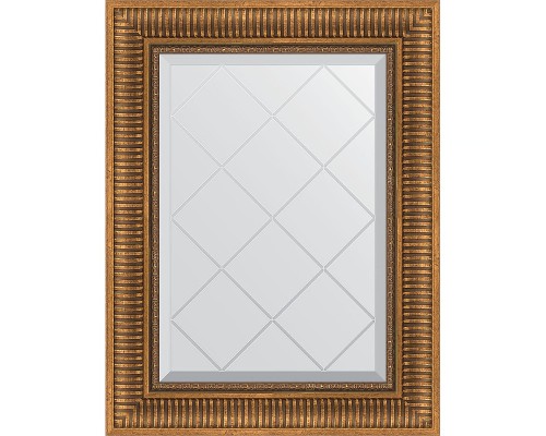 Зеркало Evoform Exclusive-G 75х57 BY 4025 с гравировкой в багетной раме - Бронзовый акведук 93 мм