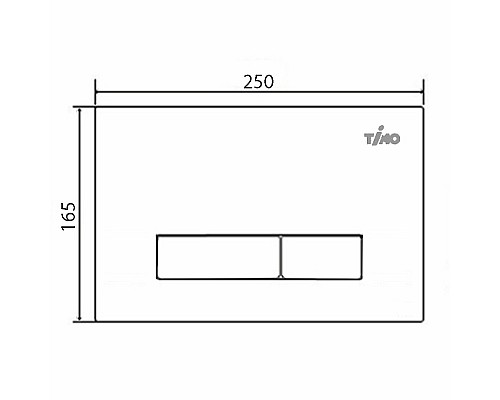 Клавиша смыва Timo Inari FP-003 Хром