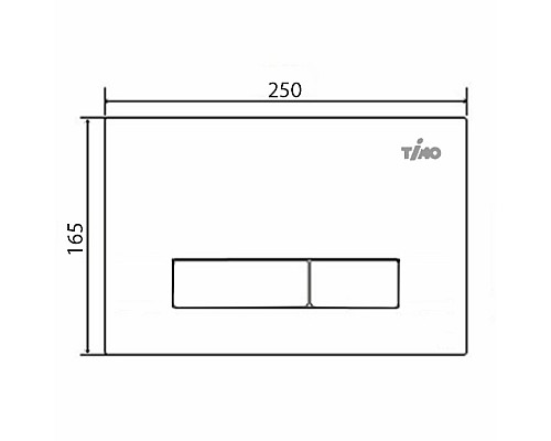 Клавиша смыва Timo Inari FP-003 Хром