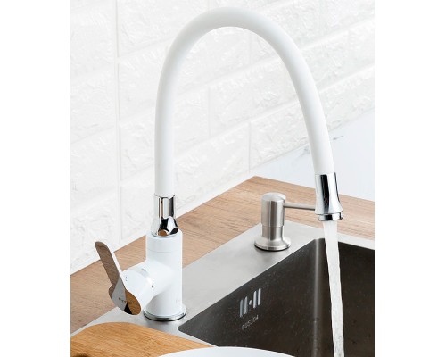 Смеситель для кухни Frap H41 F4041 Белый Хром