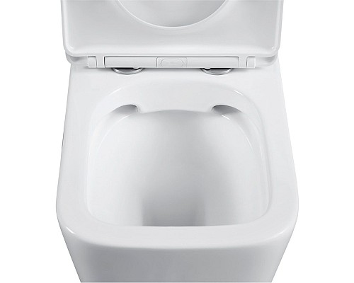 Унитаз компакт Black&White Universe 7703W с бачком и сиденьем Микролифт
