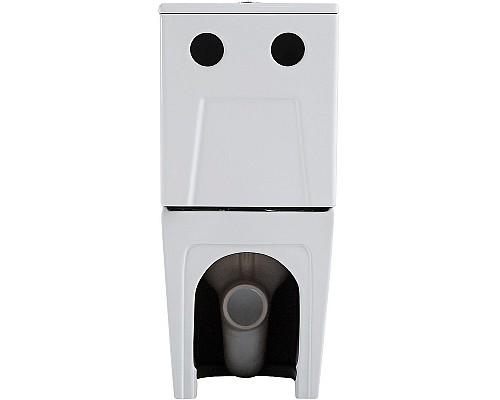 Унитаз компакт Black&White Universe 7703W с бачком и сиденьем Микролифт