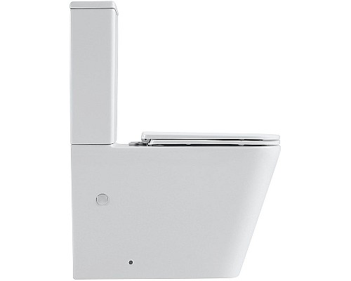 Унитаз компакт Black&White Universe 7703W с бачком и сиденьем Микролифт