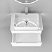 Тумба под раковину Jorno Shine 75 Shi.01.75/P/W подвесная Белая