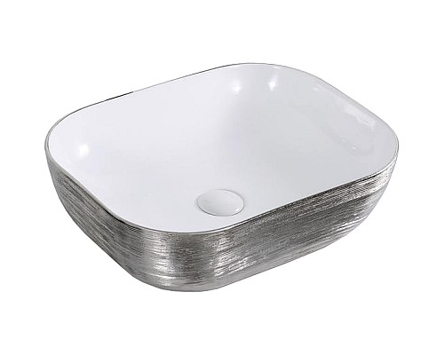 Раковина-чаша CeramaLux 46 D1333H131 Серебро Белая