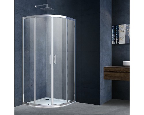 Душевой уголок Vincea Alpha 80x80 профиль Хром стекло прозрачное