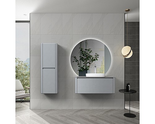 Комплект мебели для ванной Black&White Universe U915.1000 100 9151000 подвесной Glossy light grey