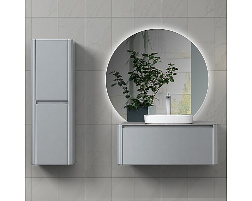 Комплект мебели для ванной Black&White Universe U915.1000 100 9151000 подвесной Glossy light grey