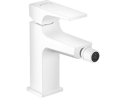 Смеситель для биде Hansgrohe Metropol однорычажный белый матовый 32520700