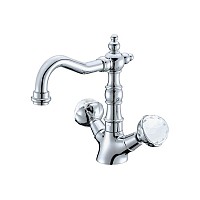 Смеситель для умывальника высокий Boheme Brillante Presente 352 хром