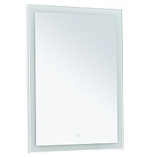 Зеркало Aquanet Гласс 60 274025 с подсветкой Белый глянец с сенсорным выключателем
