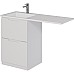 Тумба под раковину Dreja Bona 120 99.0451 Белая