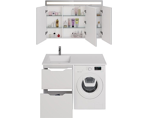 Тумба под раковину Dreja Bona 120 99.0451 Белая