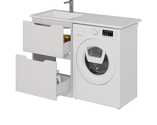 Тумба под раковину Dreja Bona 120 99.0451 Белая