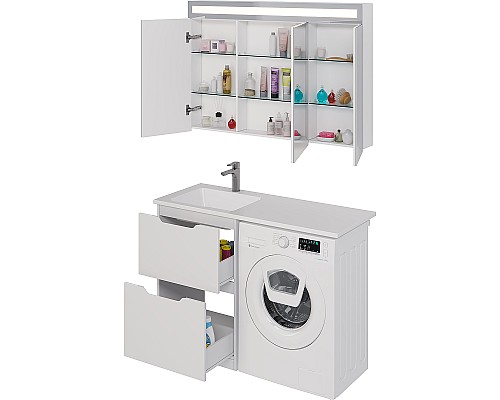 Тумба под раковину Dreja Bona 120 99.0451 Белая