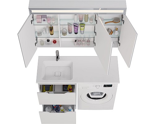 Тумба под раковину Dreja Bona 120 99.0451 Белая