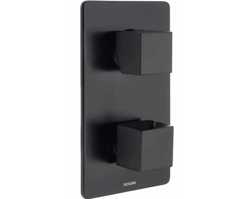 Смеситель для душа Bossini Cube с термостатом Черный матовый