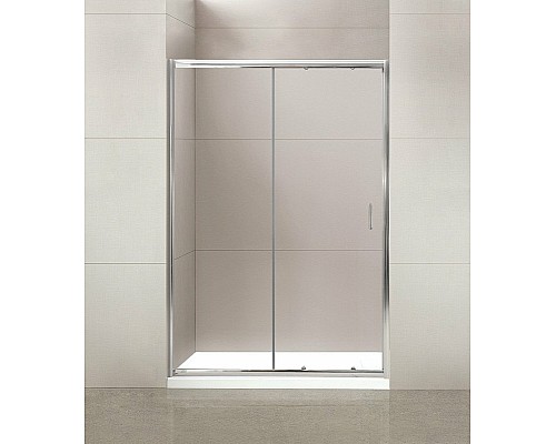 Душевая дверь BelBagno Uno 150 UNO-195-BF-1-150-C-Cr профиль Хром стекло прозрачное