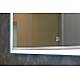 Зеркало Jorno Glass 80 Gla.02.77/W с подсветкой с сенсорным выключателем с часами и обогревом