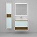 Зеркало Jorno Glass 80 Gla.02.77/W с подсветкой с сенсорным выключателем с часами и обогревом