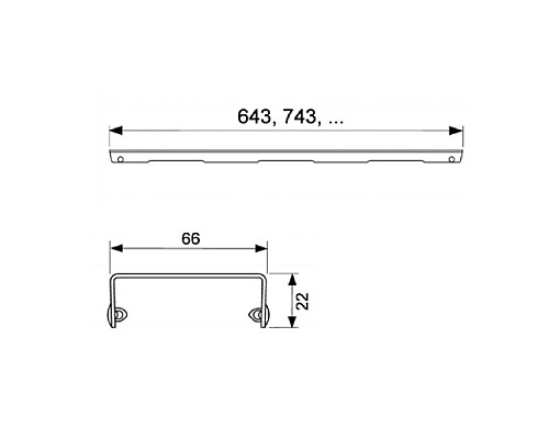 Декоративная панель угловая TECE drainline steel II угловая 611282