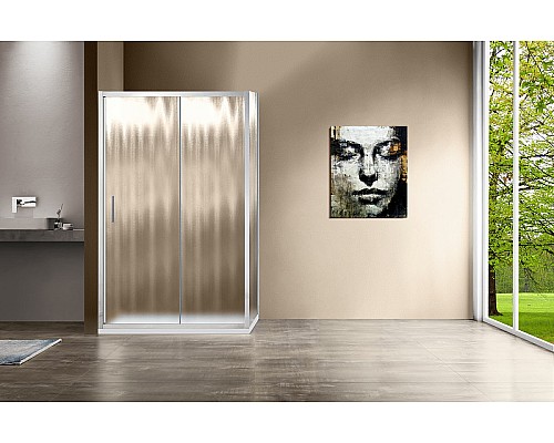 Душевой уголок Vincea Garda 160х100 VSR-1G1016CH профиль Хром стекло шиншилла