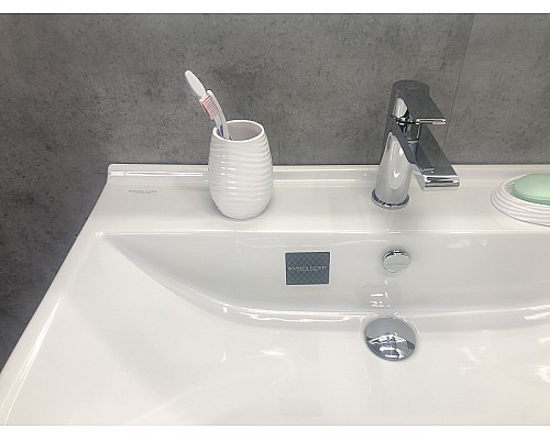 Тумба с раковиной Comforty Осло 80 00-00000836 подвесная Бетон светлый