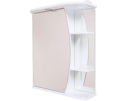 Зеркальный шкаф Onika Луна 60.01 L 206013 с подсветкой Белый