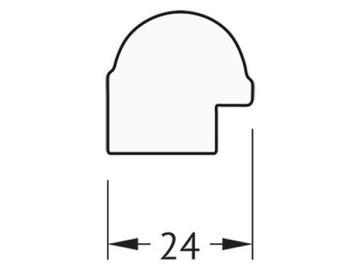 Зеркало Evoform Definite 147х67 BY 0762 в багетной раме - Серебряный бамбук 24 мм