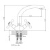 Смеситель для кухни Cron Хром