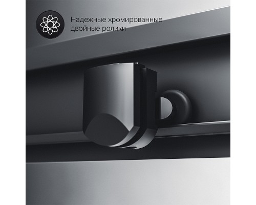 Душевой уголок AM.PM Gem 90х90 W90G-403-090BT профиль Черный матовый стекло прозрачное