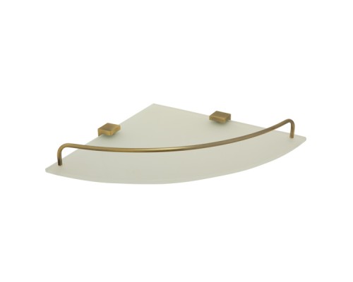 Полка угловая Veragio Gifortes 25.6х25.6xH4 стекло матовое, бронза