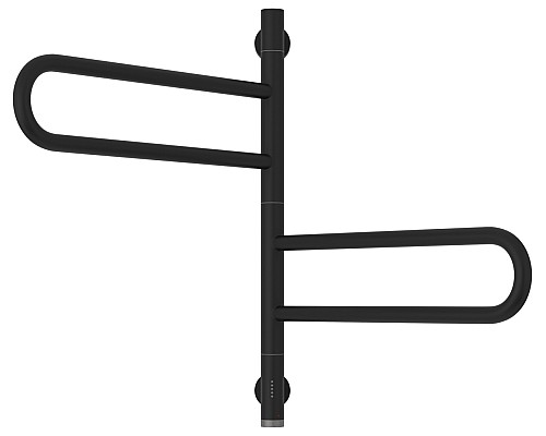 Полотенцесушитель электрический 567x535 черный матовый МЭМ Сунержа Парео 4.0-2С 31-0823-0567