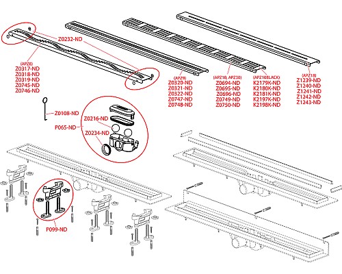 Душевой лоток Alcaplast Simple AG100201850 (APZ9-850M) с решеткой Хром