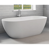 Овальная ванна из искусственного камня Riho Bilbao 150x75 белая BS1200500000000
